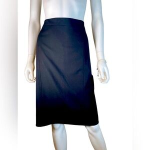 Lafayette 148 New York Black Midi Pencil Skirt